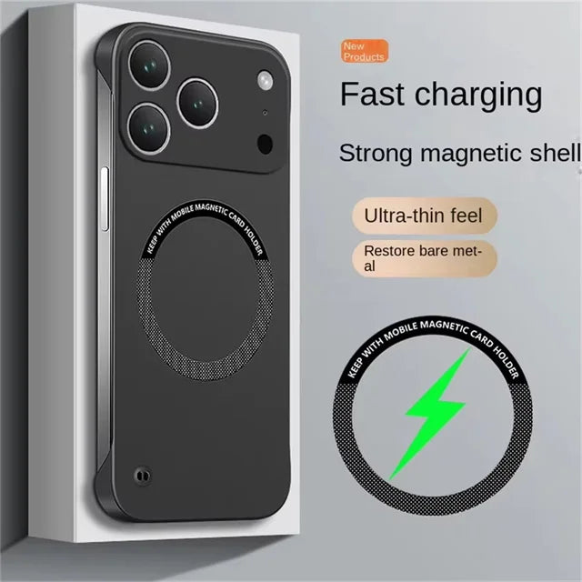 Frame less ultra Thin Magnetic iPhone Case For iPhone 17