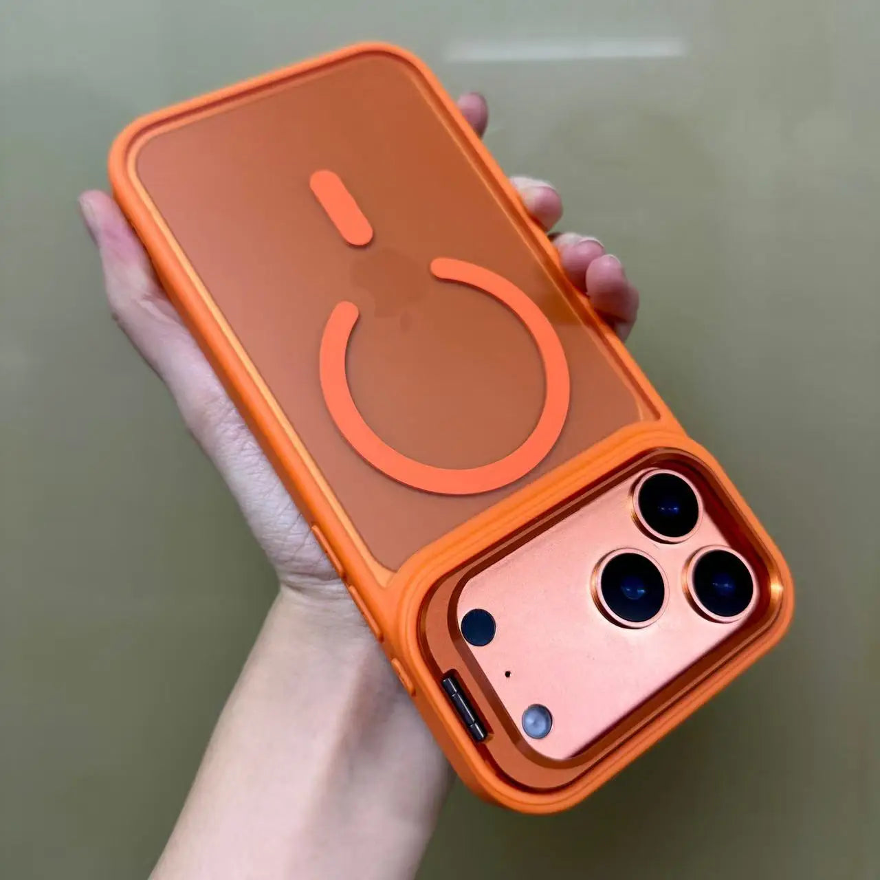 Frosted Matte Case With Bracket Stand For iPhone 17